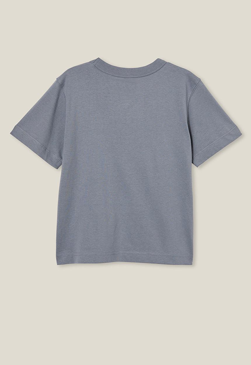 Cotton On - Jonny short sleeve graphic print tee - steel/mama s boy
