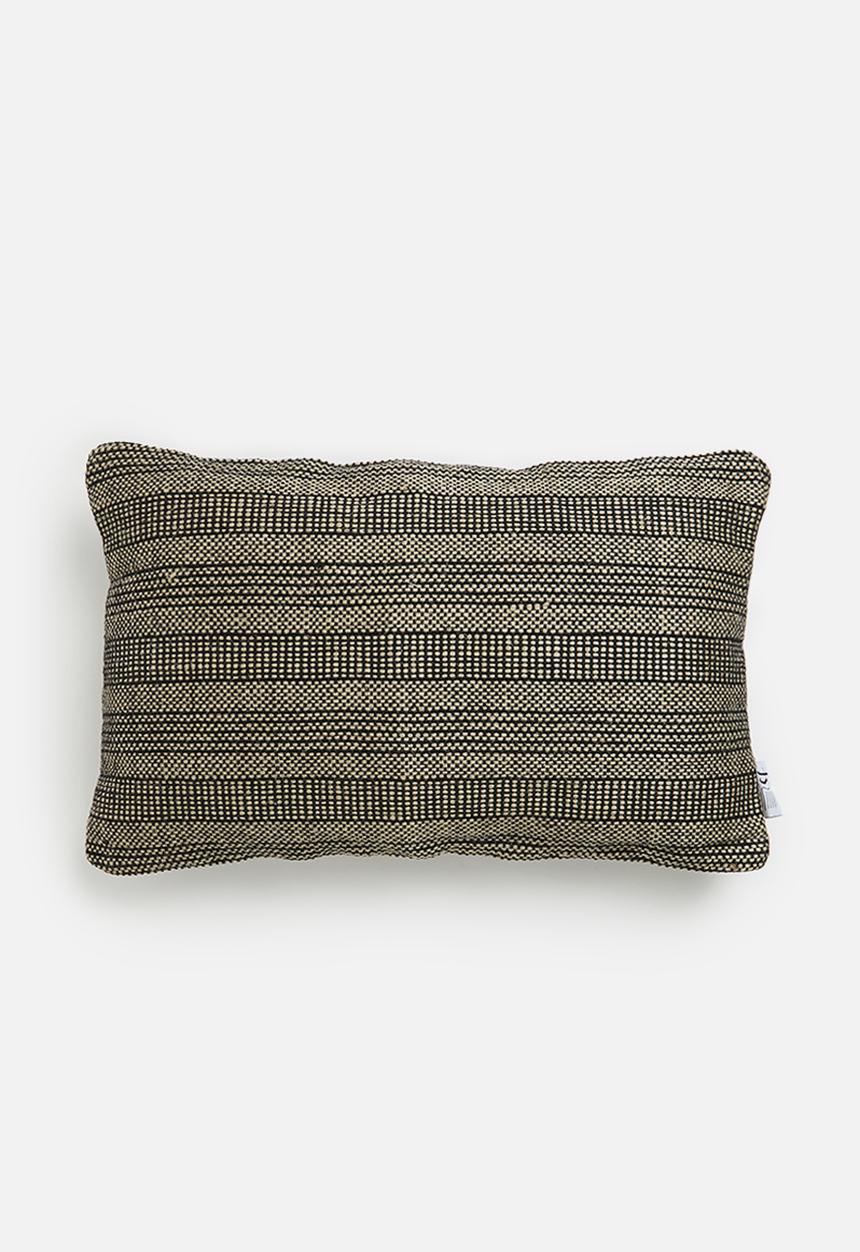 Sixth Floor - Dru woven cushion cover 40x60 - Black