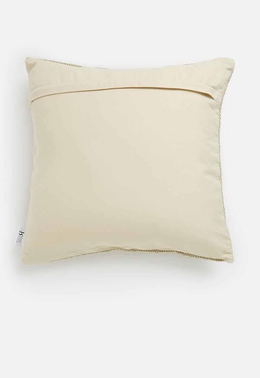 Sixth Floor - Dru woven cushion cover 60x60 - Natural