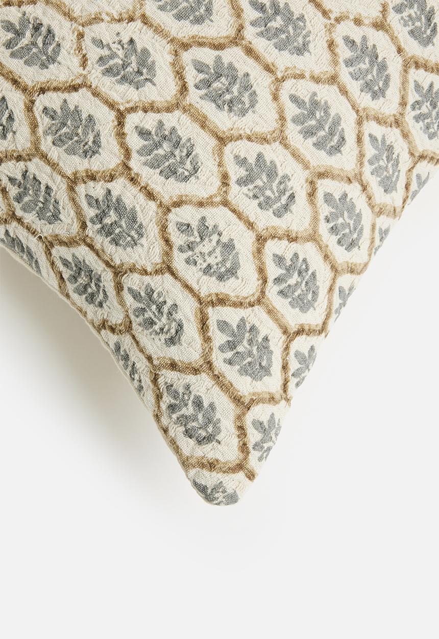 Sixth Floor - Matelasse woven cushion cover - natural