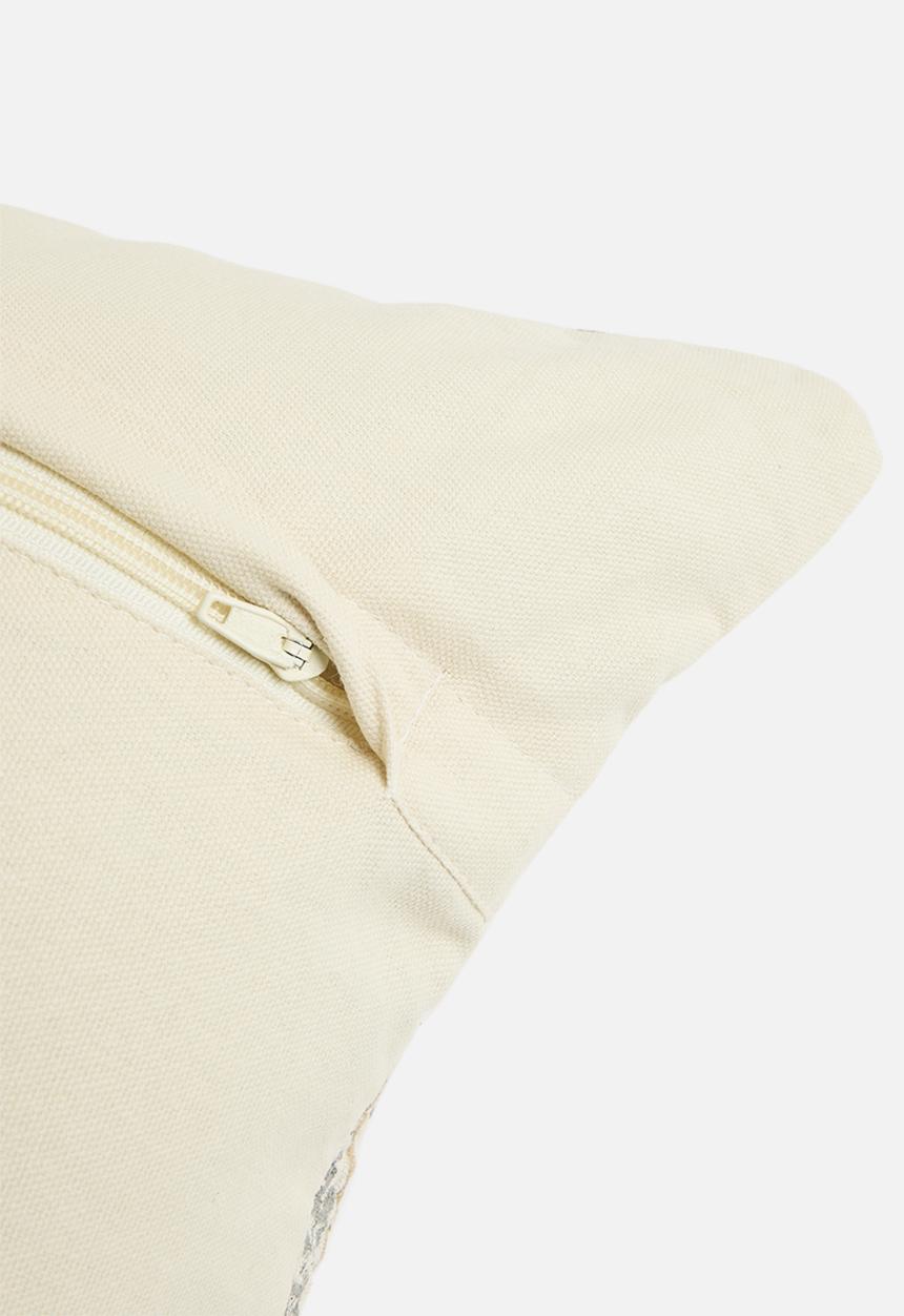 Sixth Floor - Matelasse woven cushion cover - natural