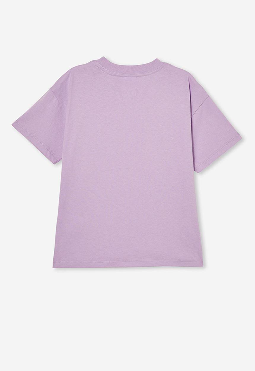 Cotton On - Barbie drop shoulder short sleeve tee - lilac