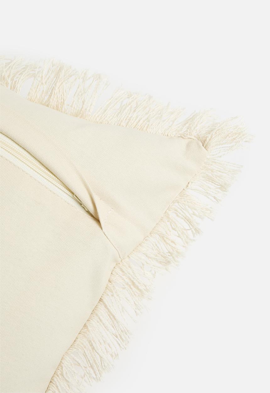 Sixth Floor - Palm woven cushion cover - natural