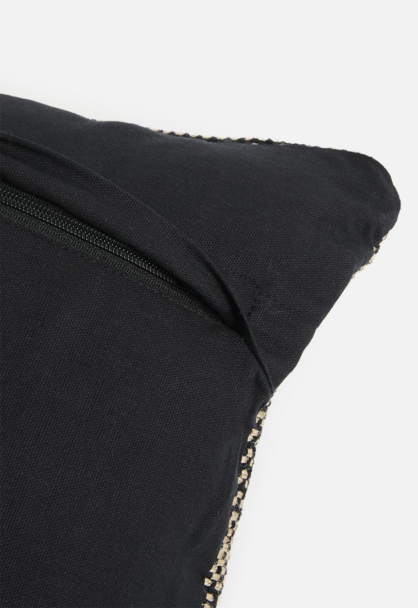 Sixth Floor - Dru woven cushion cover 60x60 - black