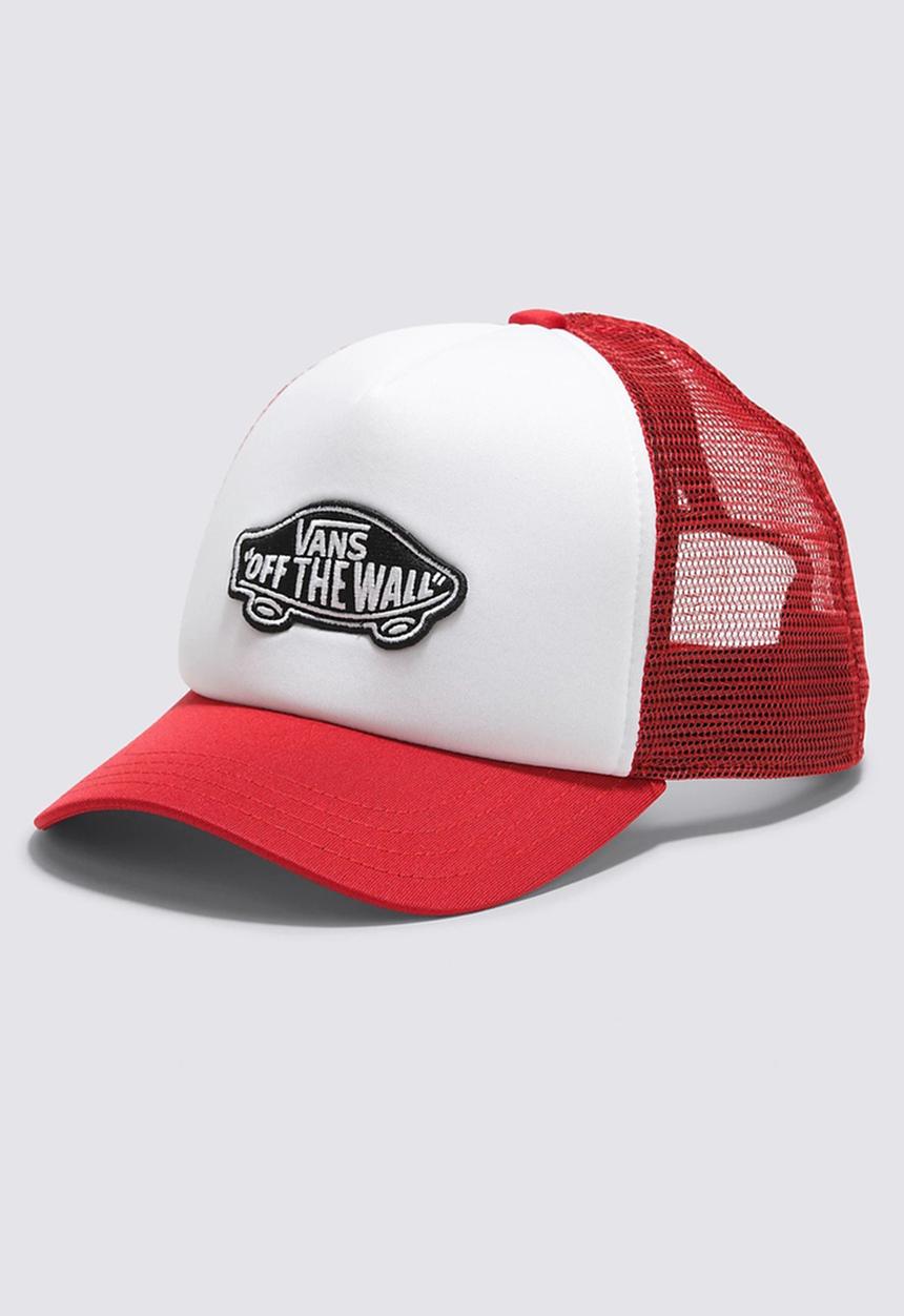 Vans - Classic patch curved bill trucker hat - racing red