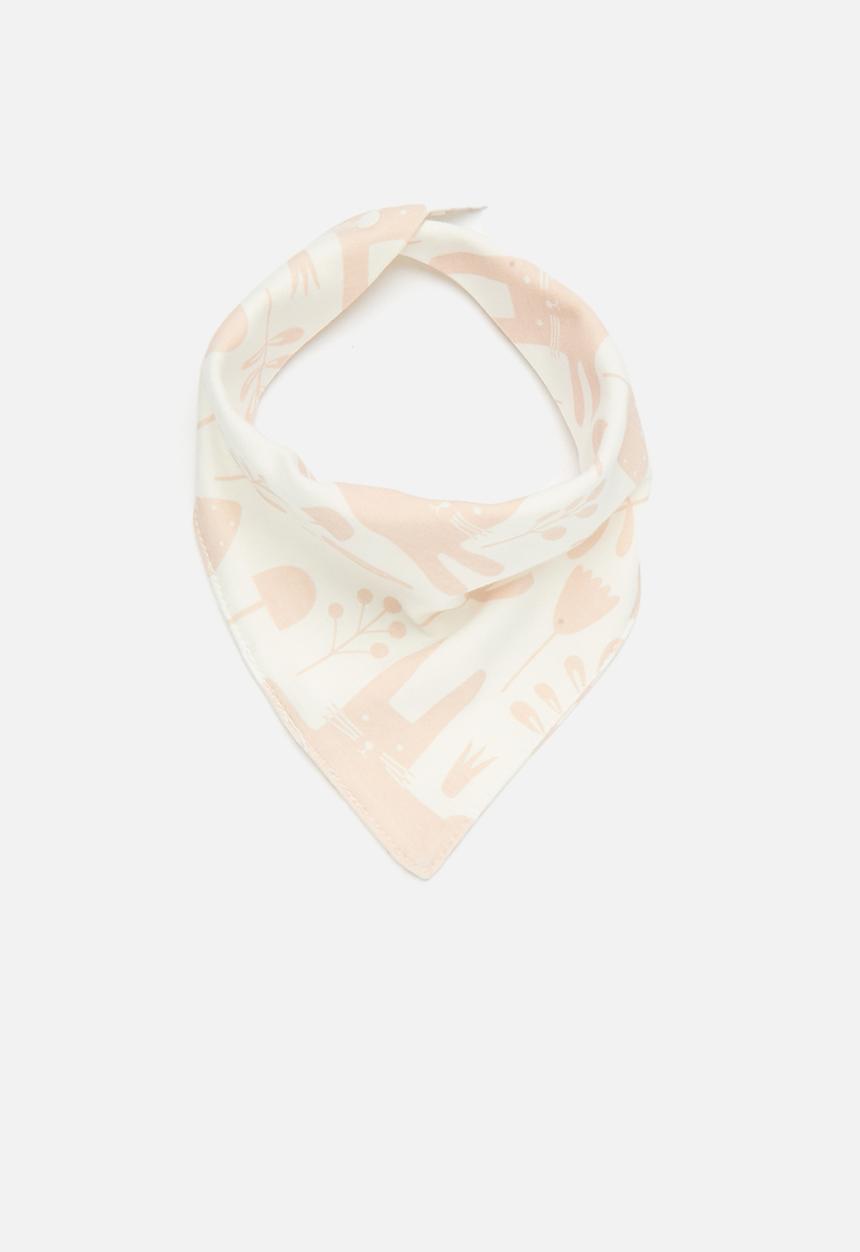 Pop Candy - 2 Pack printed bibs - coral orange & white