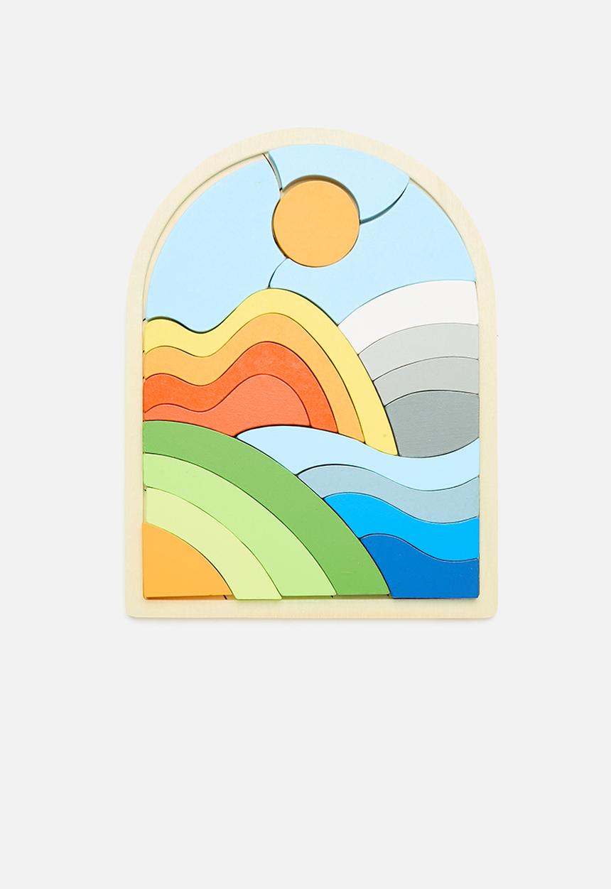 Pop Candy - Wooden landscape jigsaw puzzle - multi