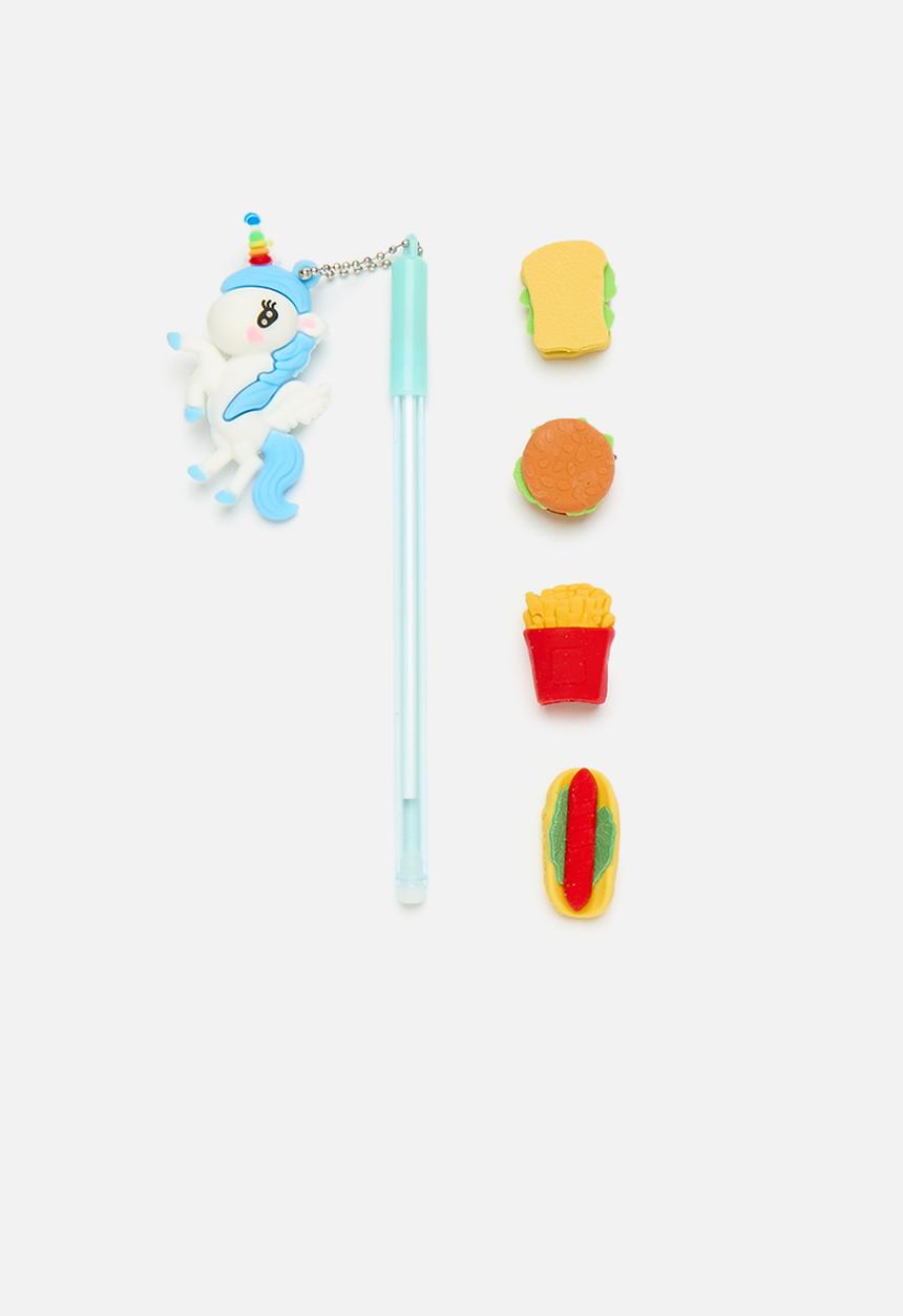 Pop Candy - Fast food stationary set - blue/multi