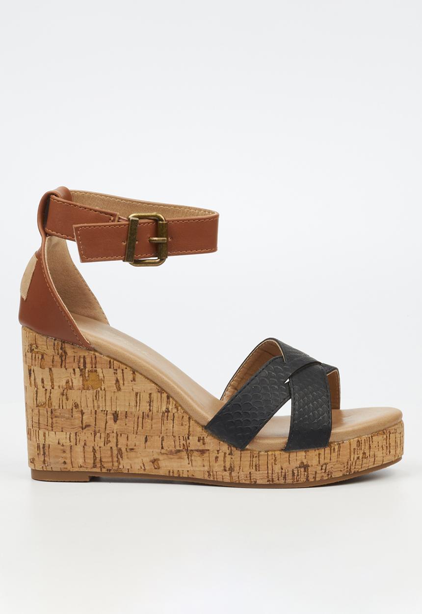 Miss Black - Bordo 1 wedge - black