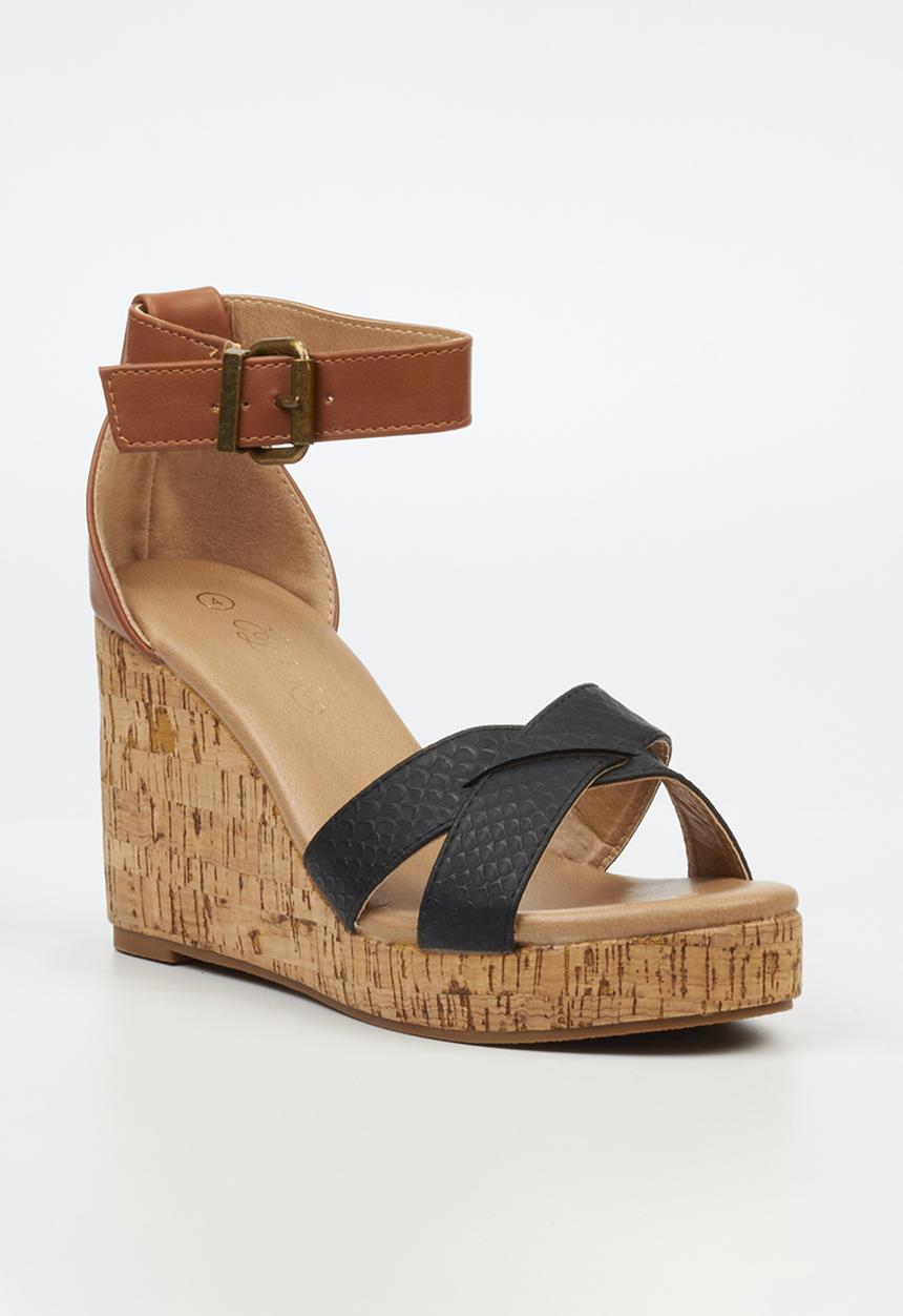 Miss Black - Bordo 1 wedge - black