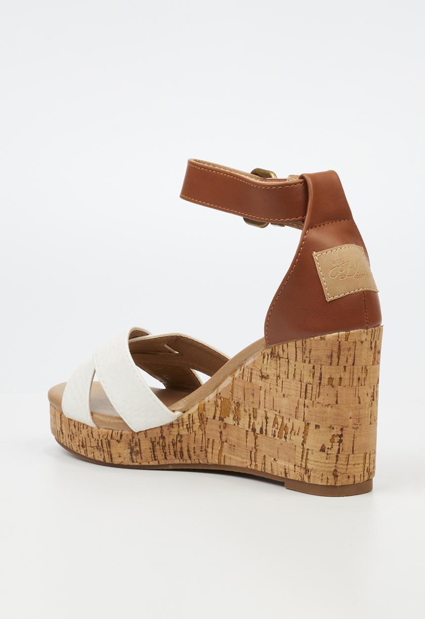 Miss Black - Bordo 1 wedge - white