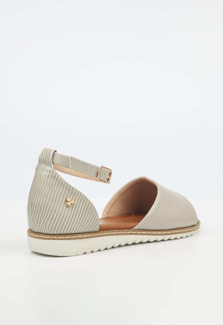 Butterfly Feet - Walnut 2 ankle strap - grey