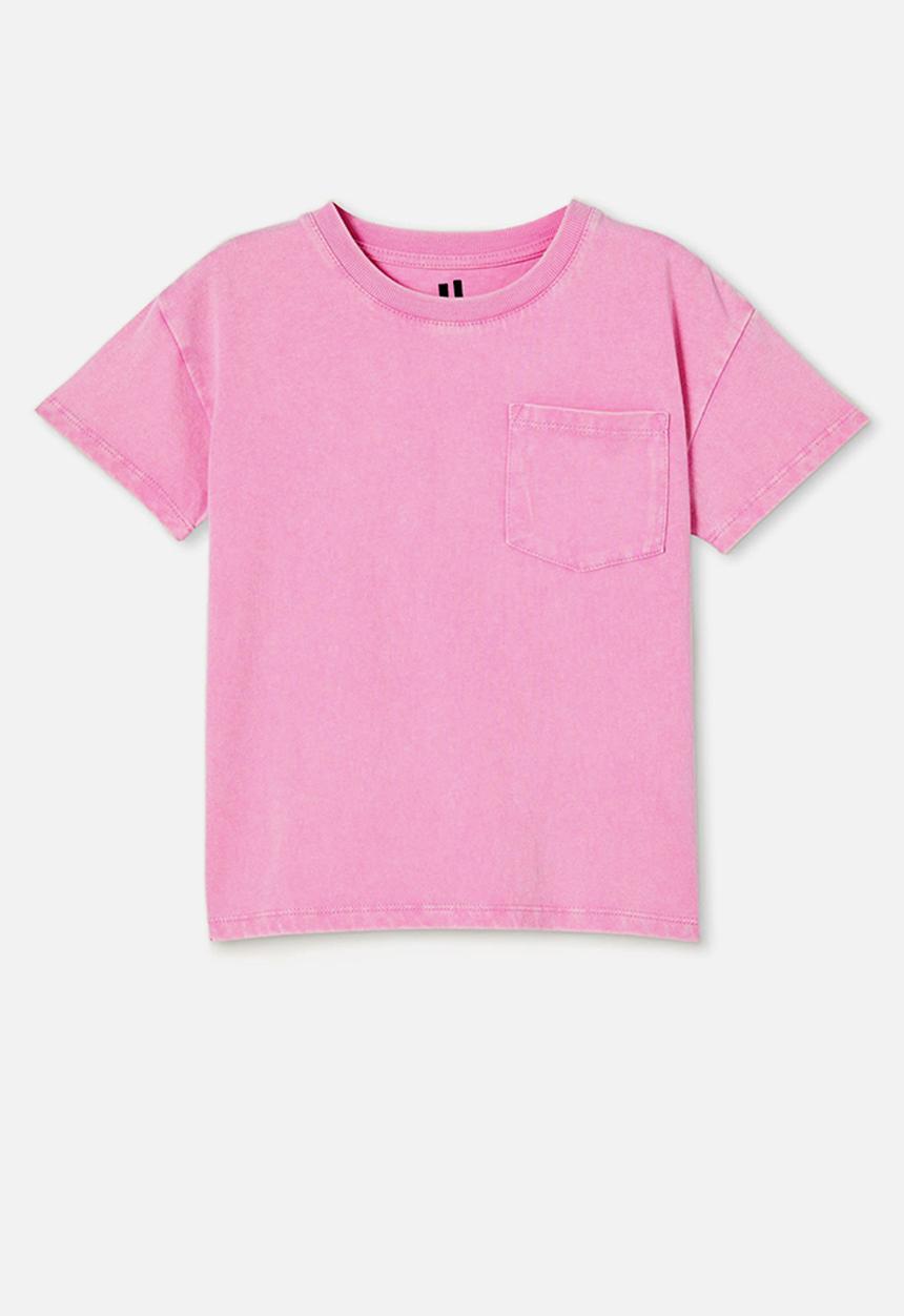 Cotton On - Poppy short sleeve graphic print tee - pink gerbera/snow wash