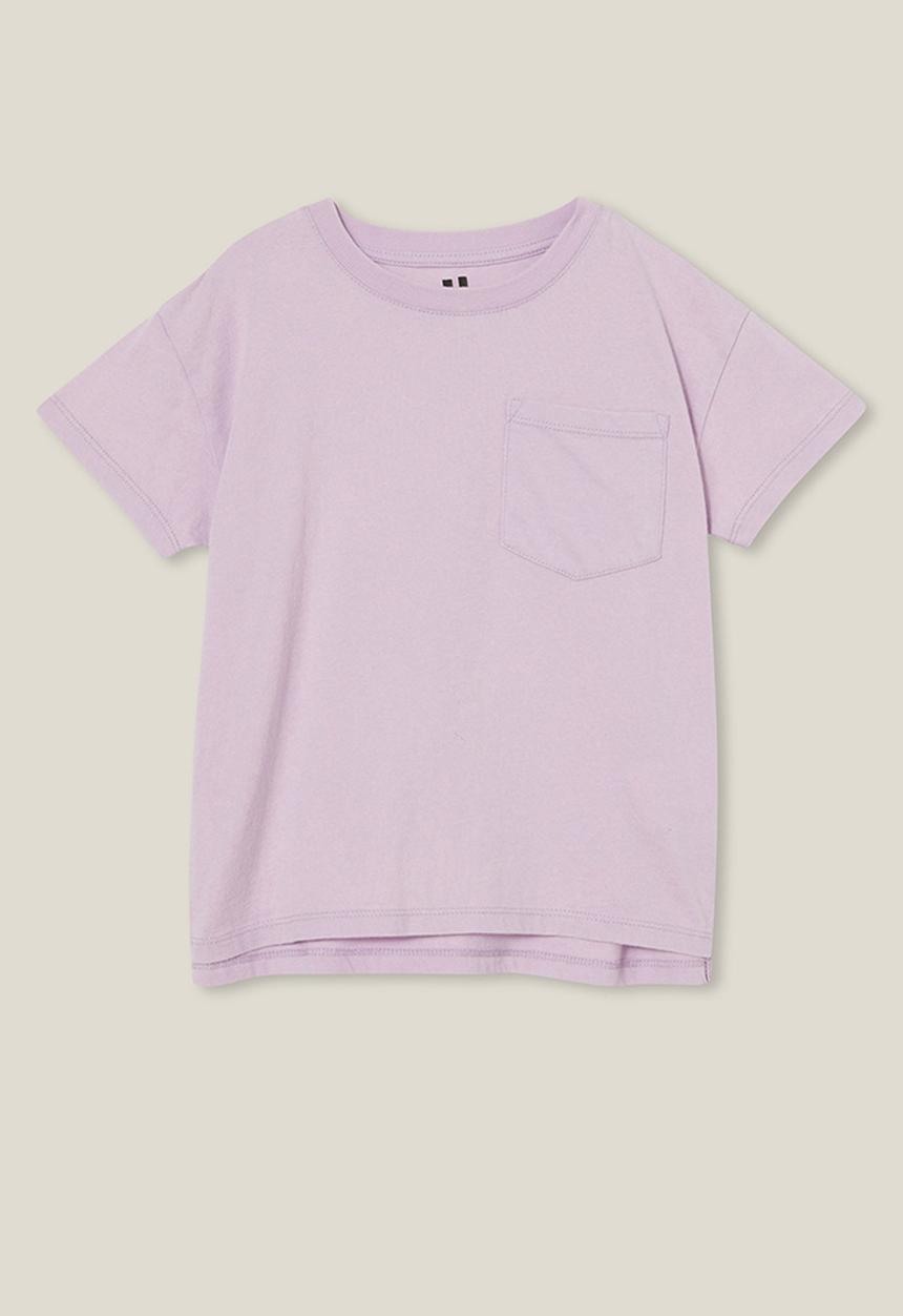 Cotton On - Poppy short sleeve graphic print tee - lilac drop/snow wash