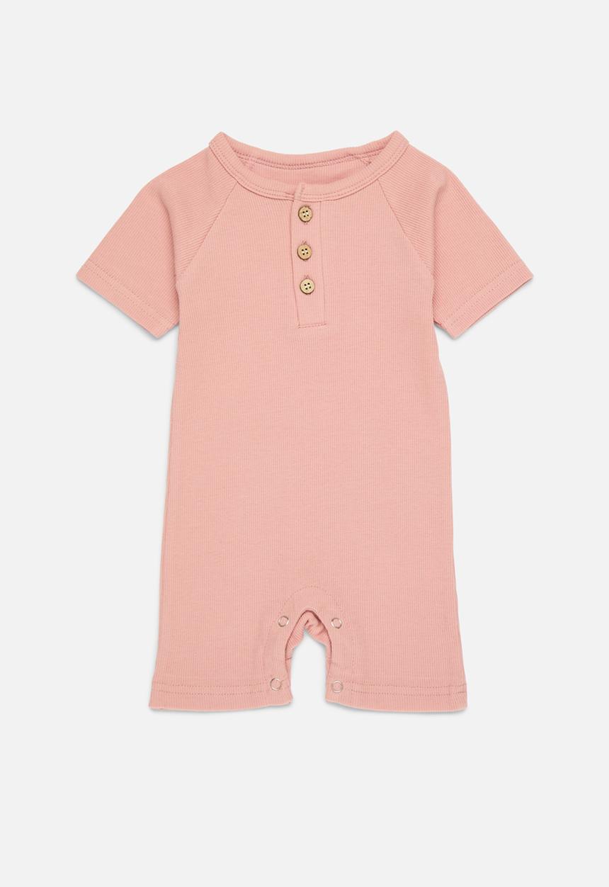 Pop Candy - Reglan sleeve romper - pink