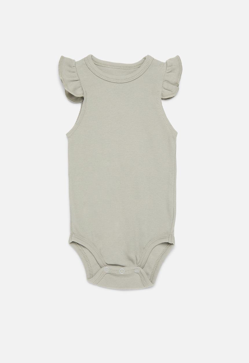 Pop Candy - Frilled bodysuit - grey