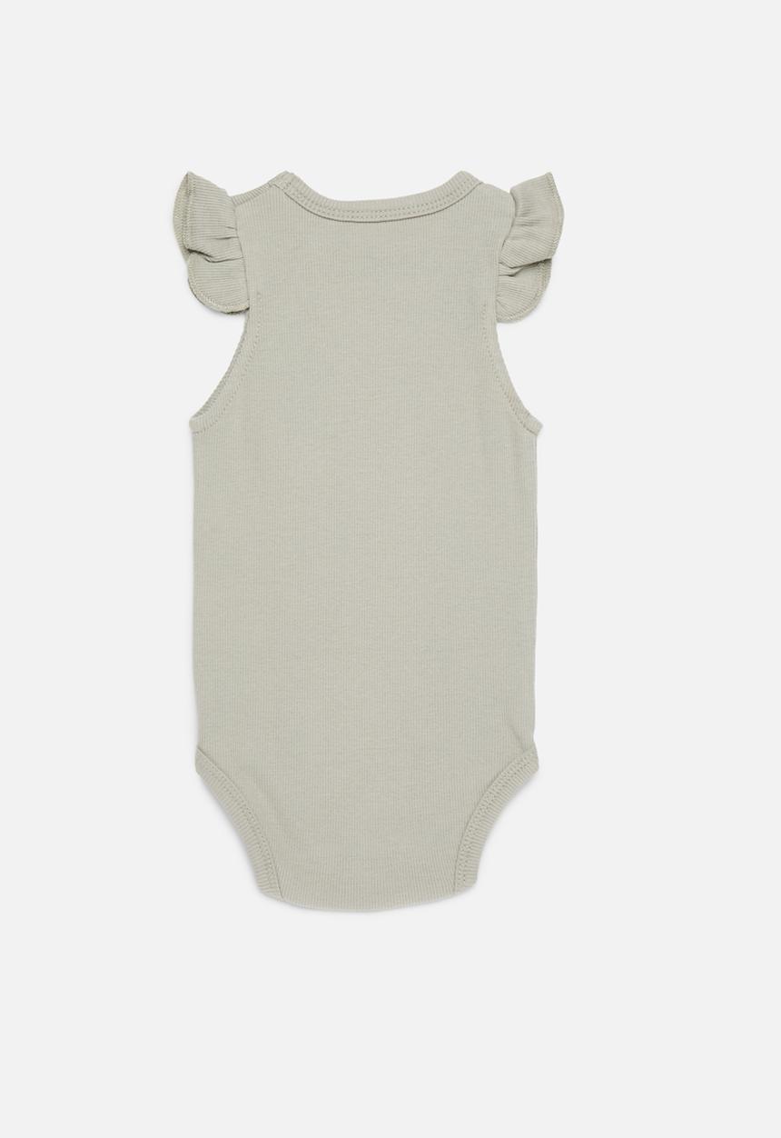 Pop Candy - Frilled bodysuit - grey