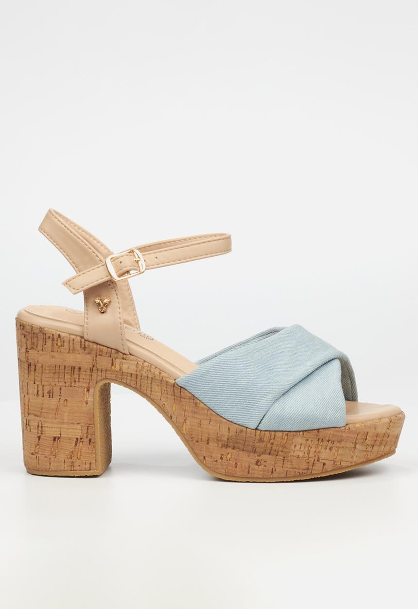 Butterfly Feet - Noella 1 block heel - blue
