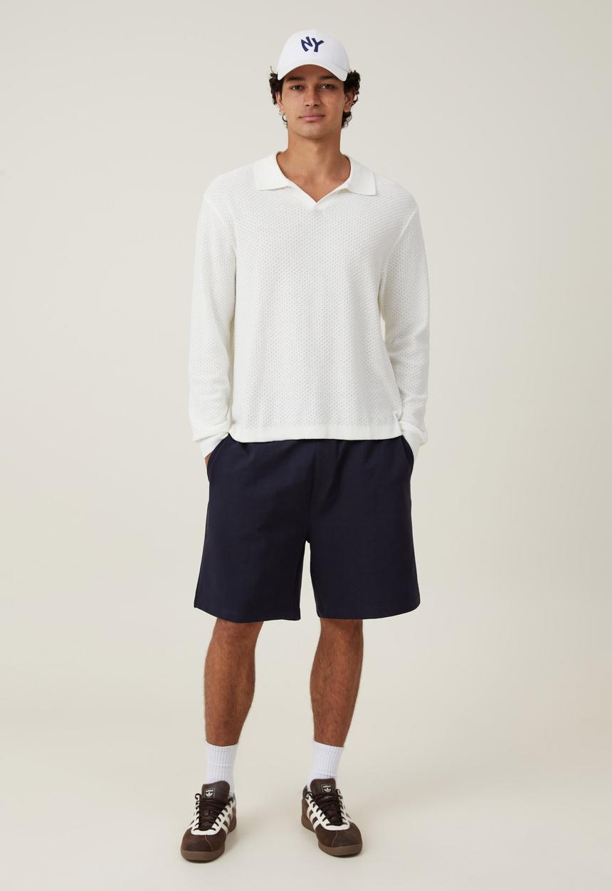 Cotton On - Oversized fleece short - true navy