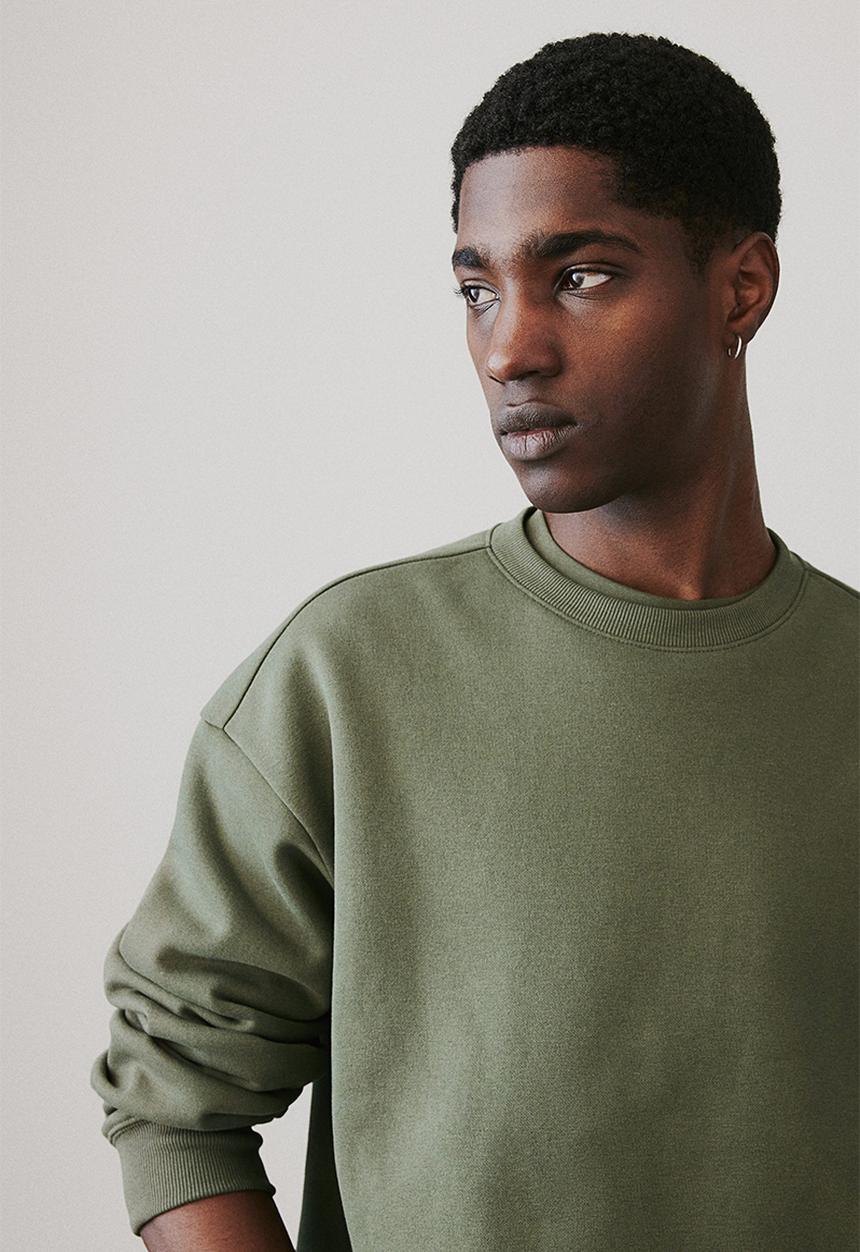 H&M - Loose fit sweatshirt - dark khaki green