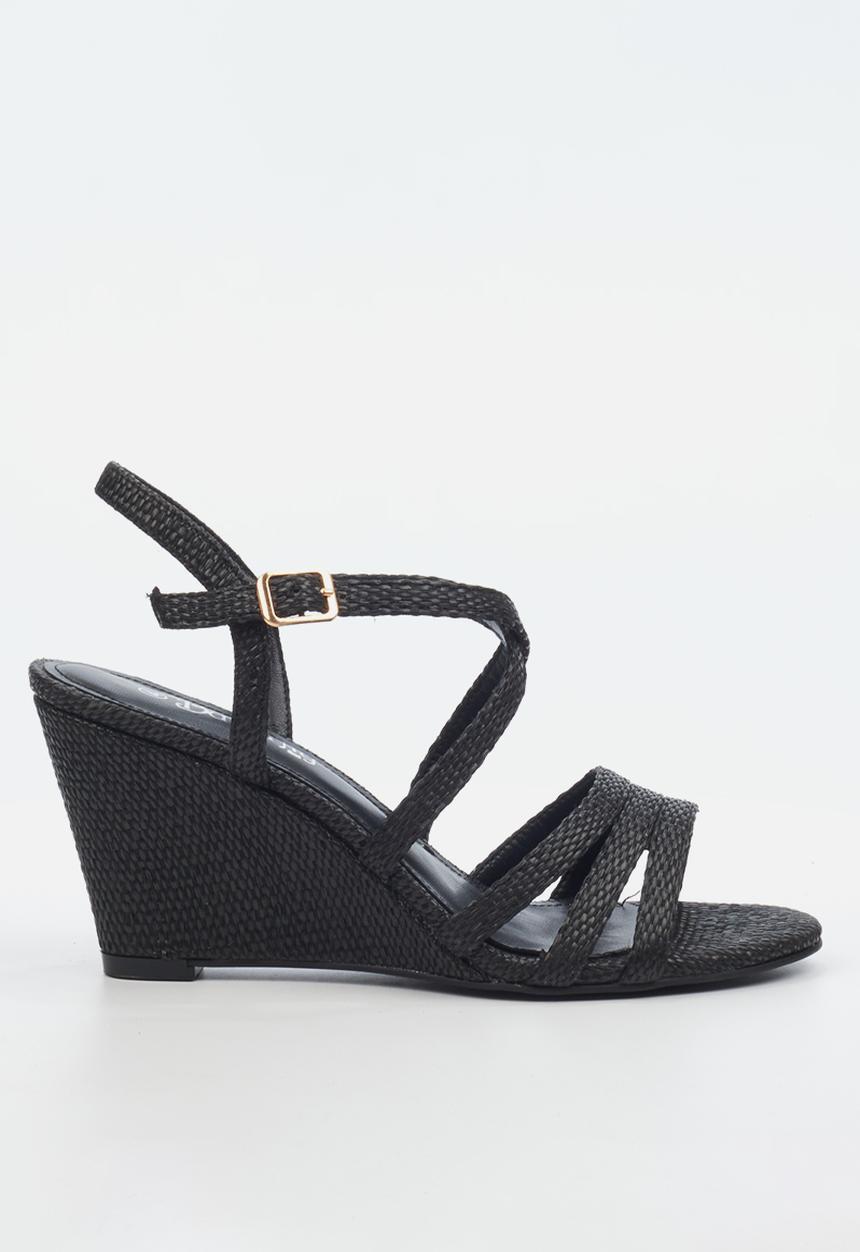 Butterfly Feet - Benita 1 wedge - black