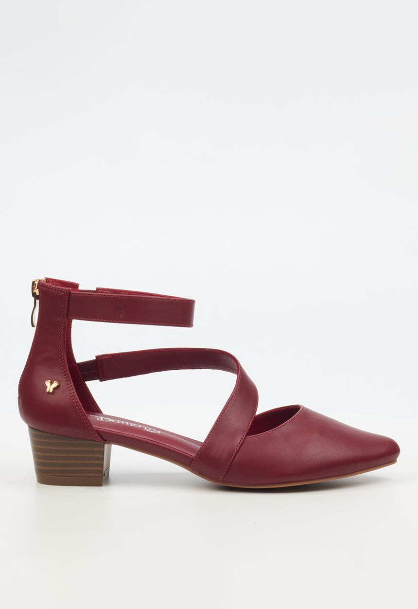 Butterfly Feet - Sling 9 block heel - red