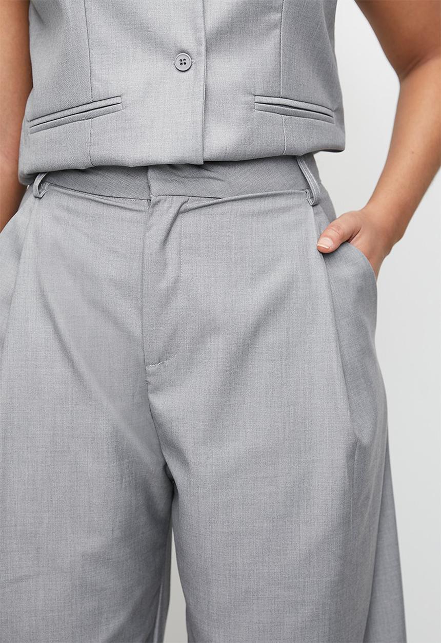 Superbalist - Co-ord midrise wide leg - grey