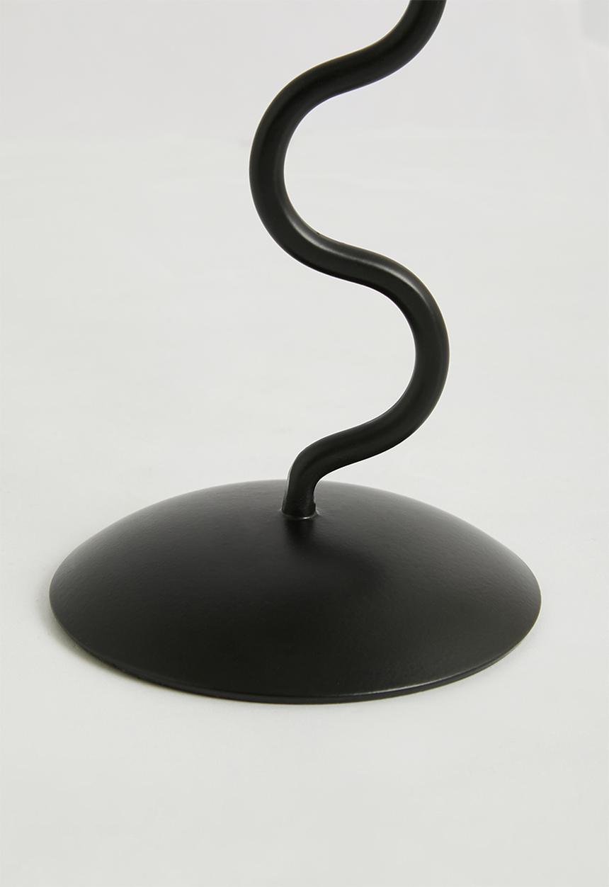 Sixth Floor - Wave Candle Holder - Black