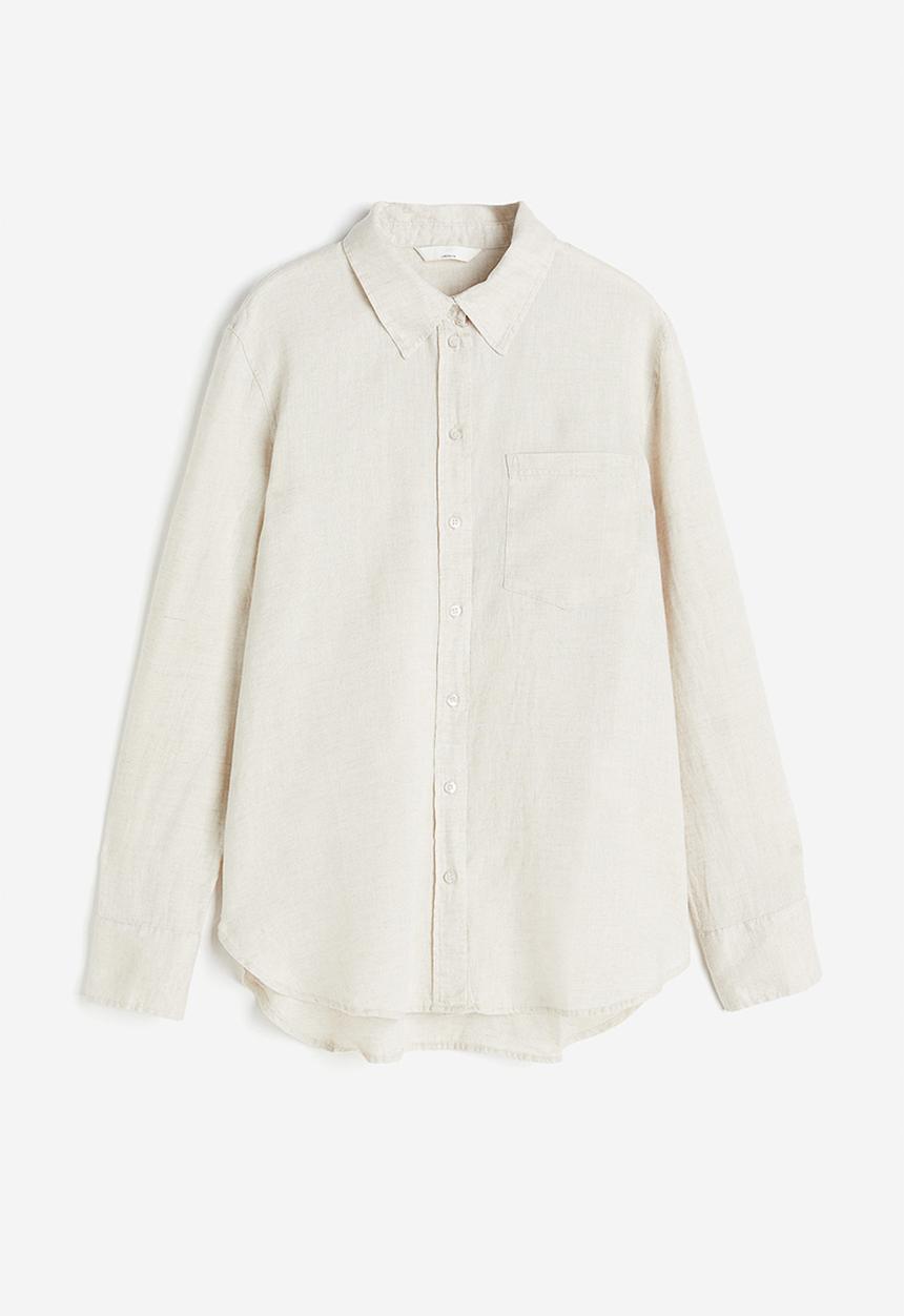 H&M - Linen shirt - light beige