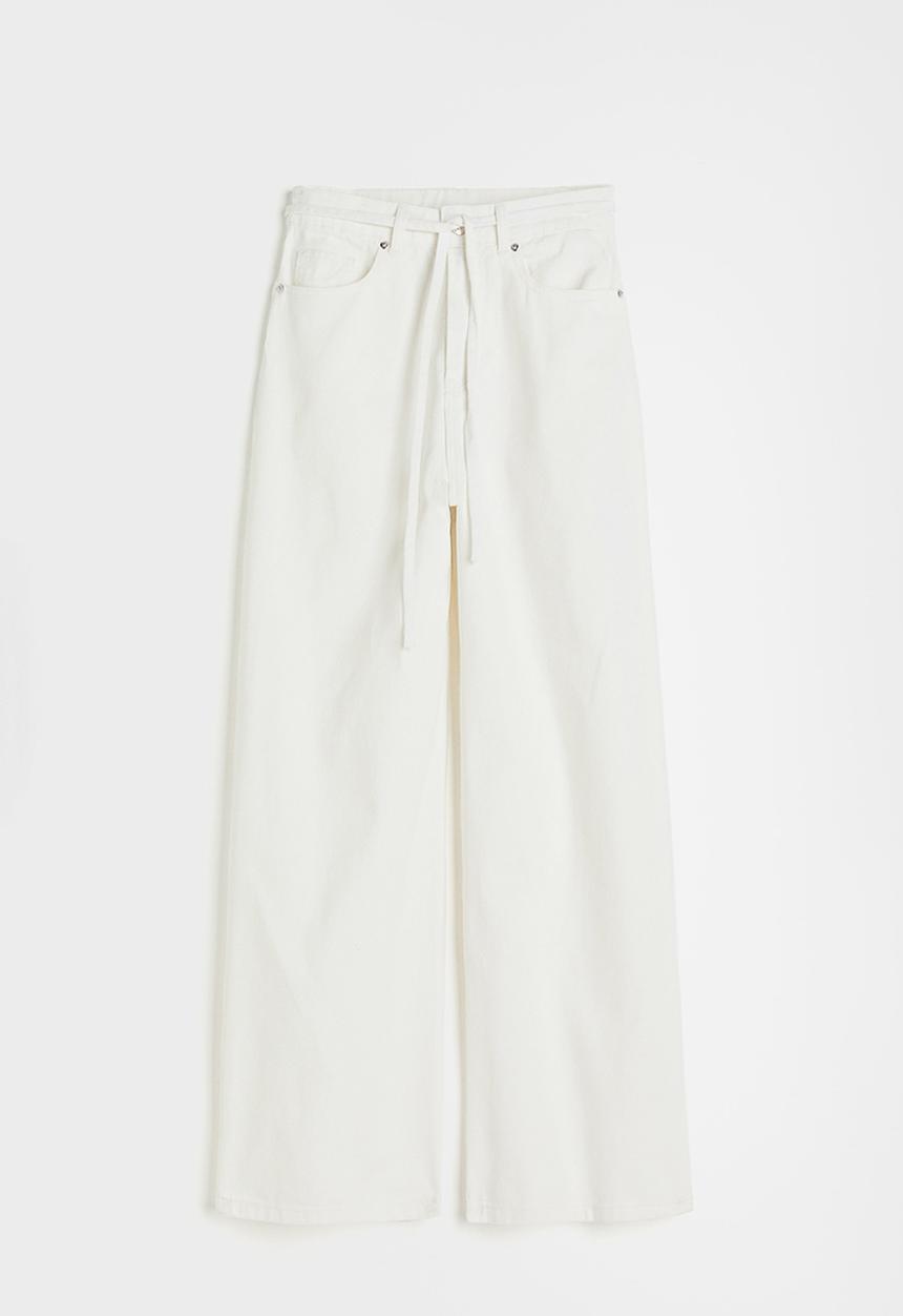 H&M - Baggy twill trousers - white