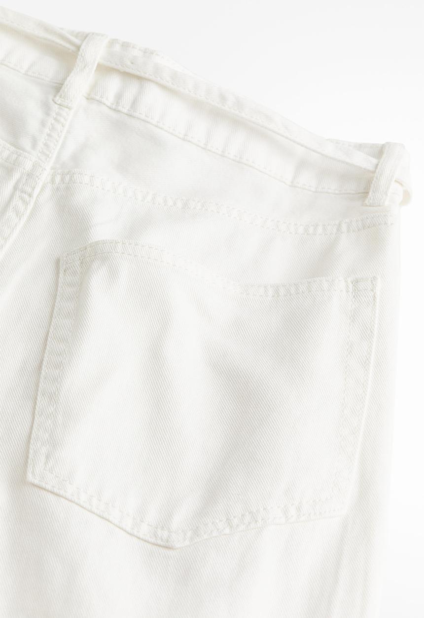 H&M - Baggy twill trousers - white