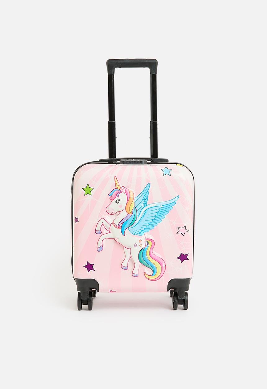 Pop Candy - Unicorn print trolley bag - pink