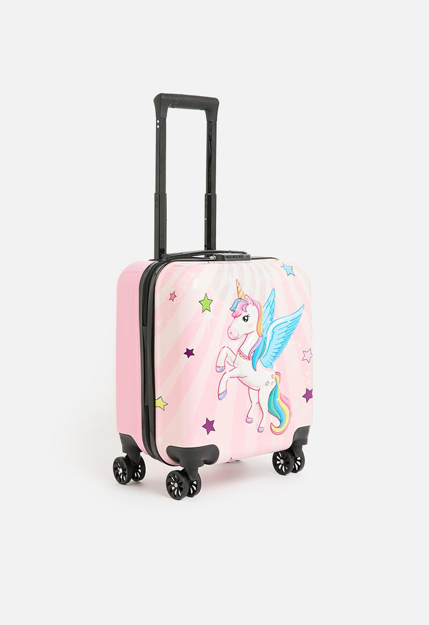 Pop Candy - Unicorn print trolley bag - pink