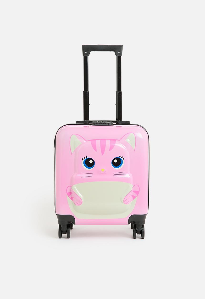 Pop Candy - Cat print trolley bag - pink