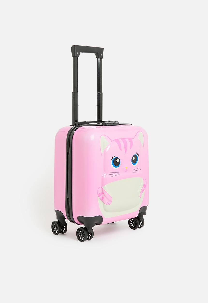 Pop Candy - Cat print trolley bag - pink