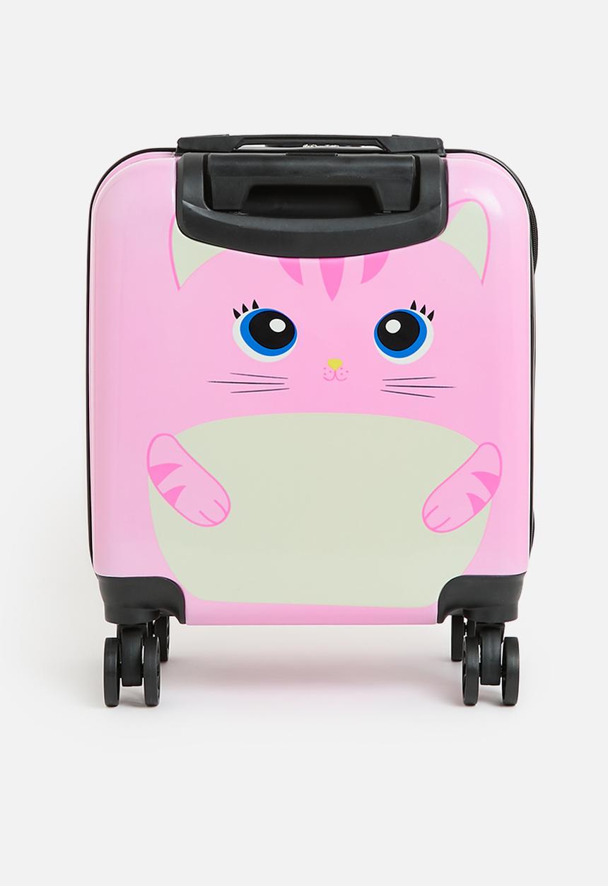 Pop Candy - Cat print trolley bag - pink