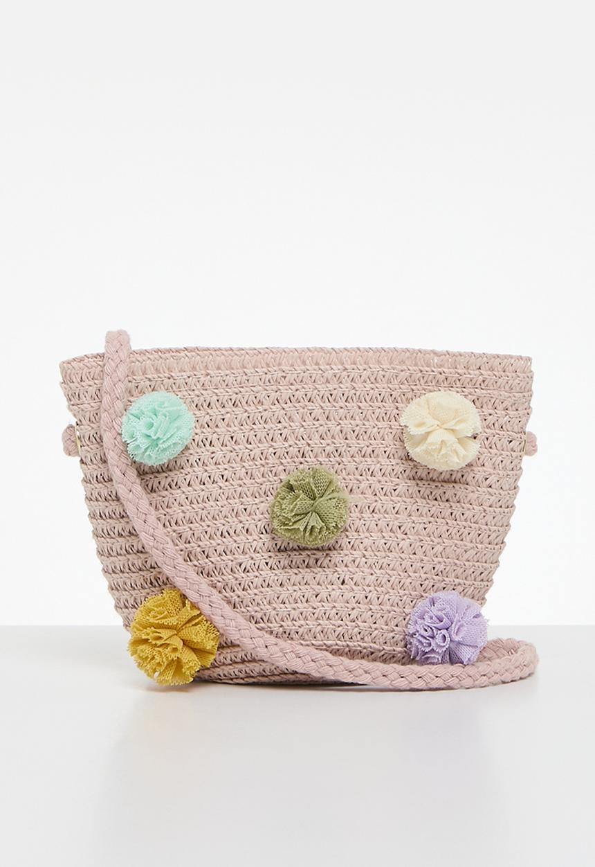 Pop Candy - Pom pom décor straw hat - pink