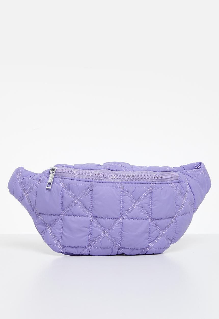 Pop Candy - Quilted moon bag - purple