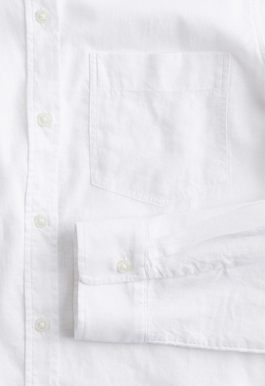 H&M - Linen-blend shirt - white