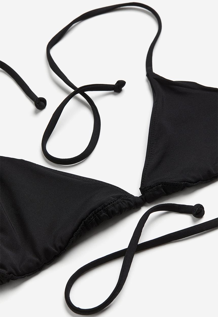 H&M - Triangle bikini top - black