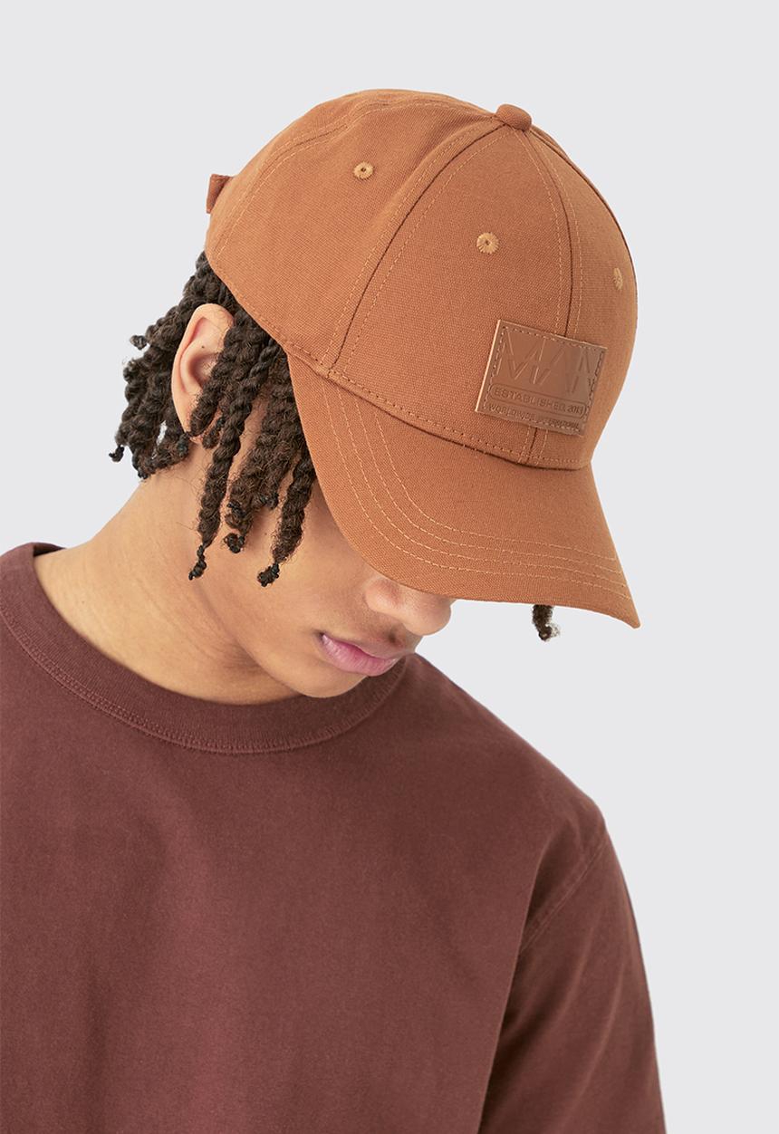 boohooMAN - Man PU Tab Cap - tan
