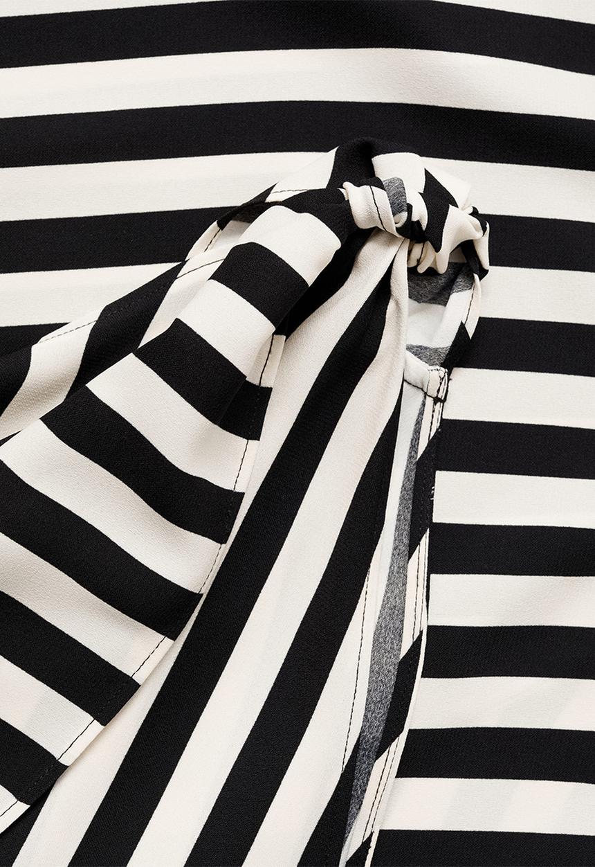 MANGO - Dress lazaro - white & black
