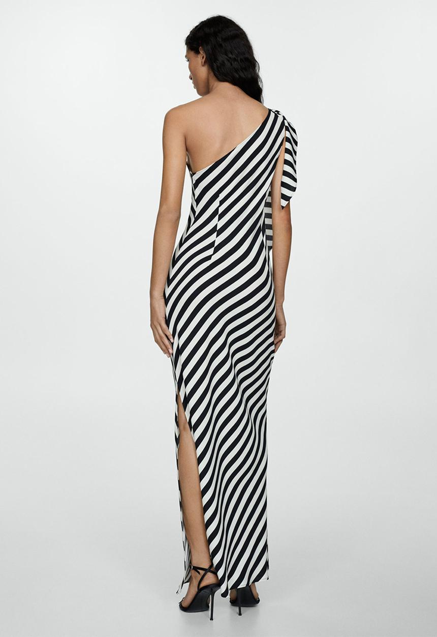 MANGO - Dress lazaro - white & black