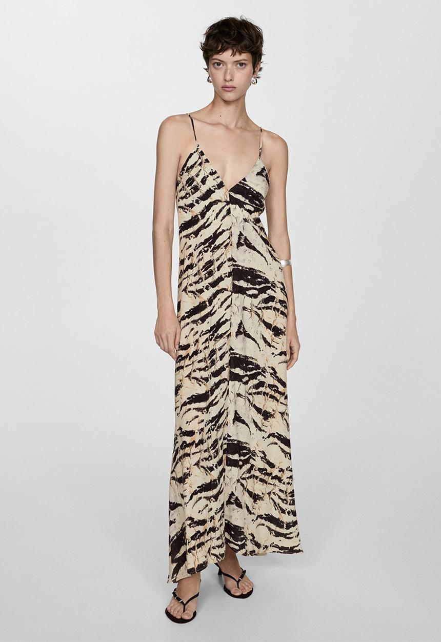 MANGO - Dress kika - light beige