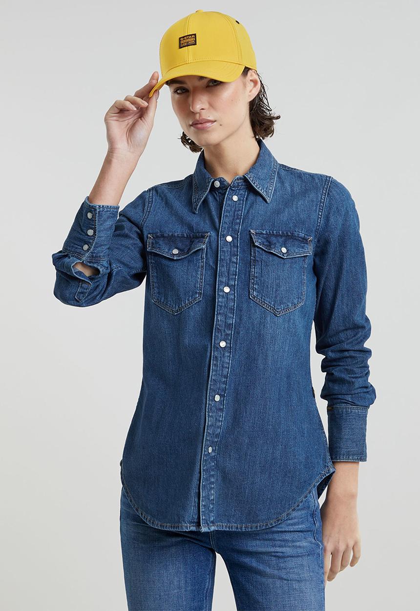 G-STAR - Slim Western Shirt Long sleeve Wmn - Worn In Windward
