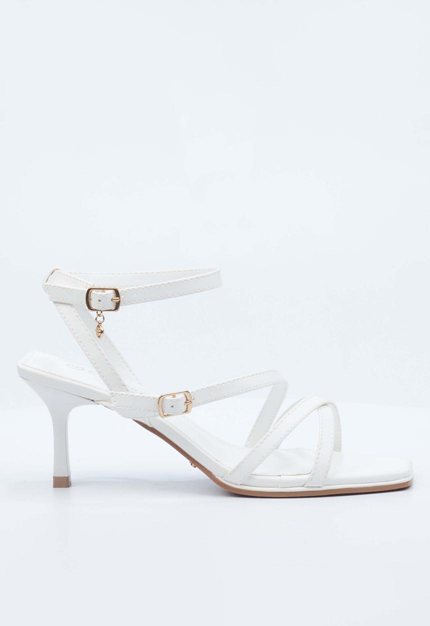 Miss Black - Gelato 1 midi heel - white