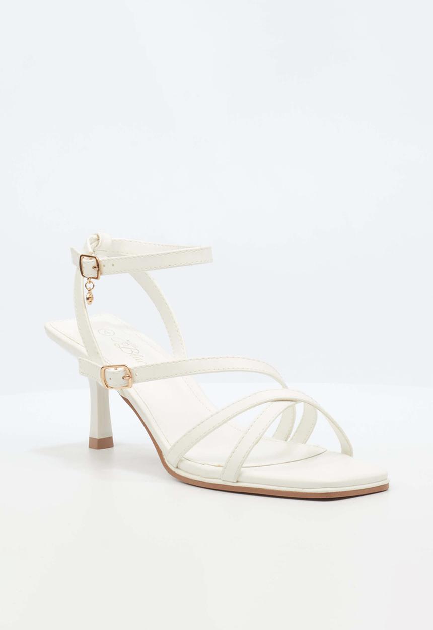 Miss Black - Gelato 1 midi heel - white