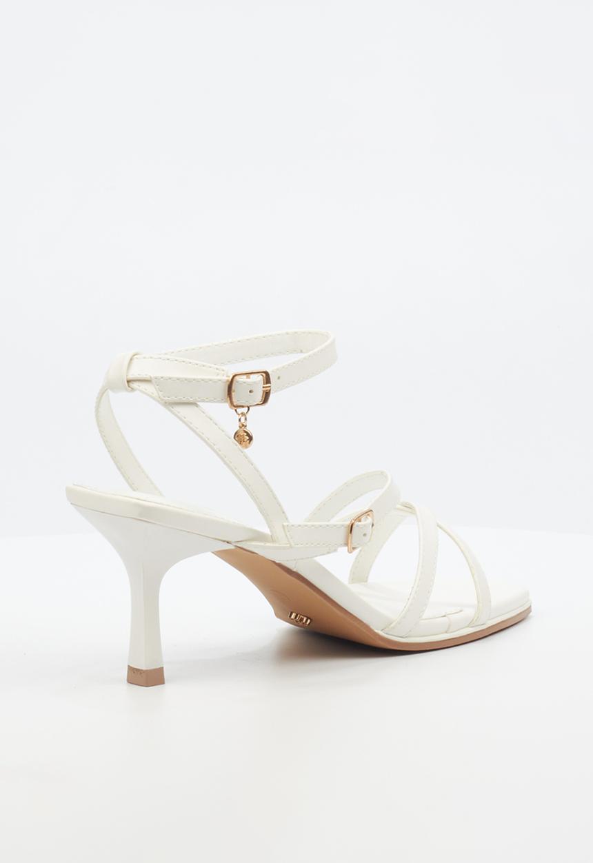 Miss Black - Gelato 1 midi heel - white