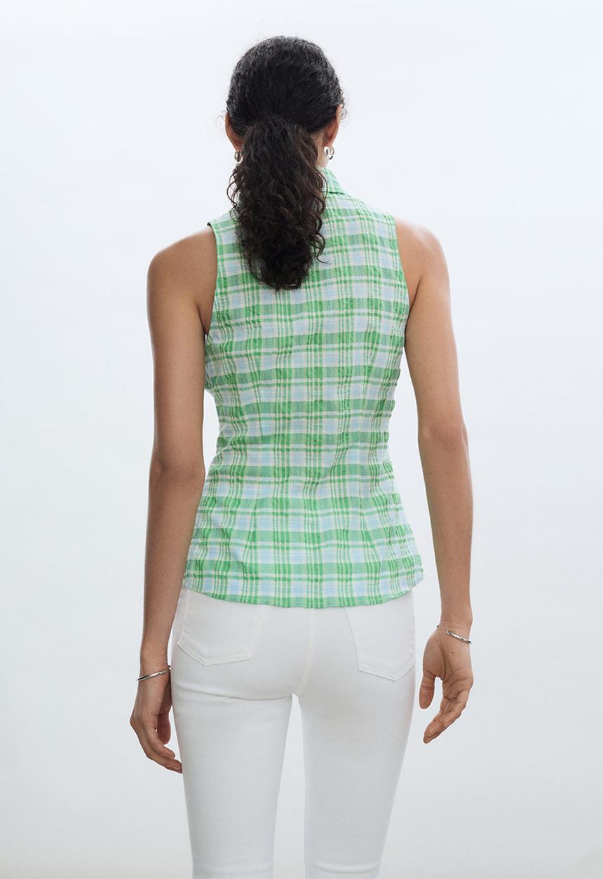 MANGO - Shirt paulita - green