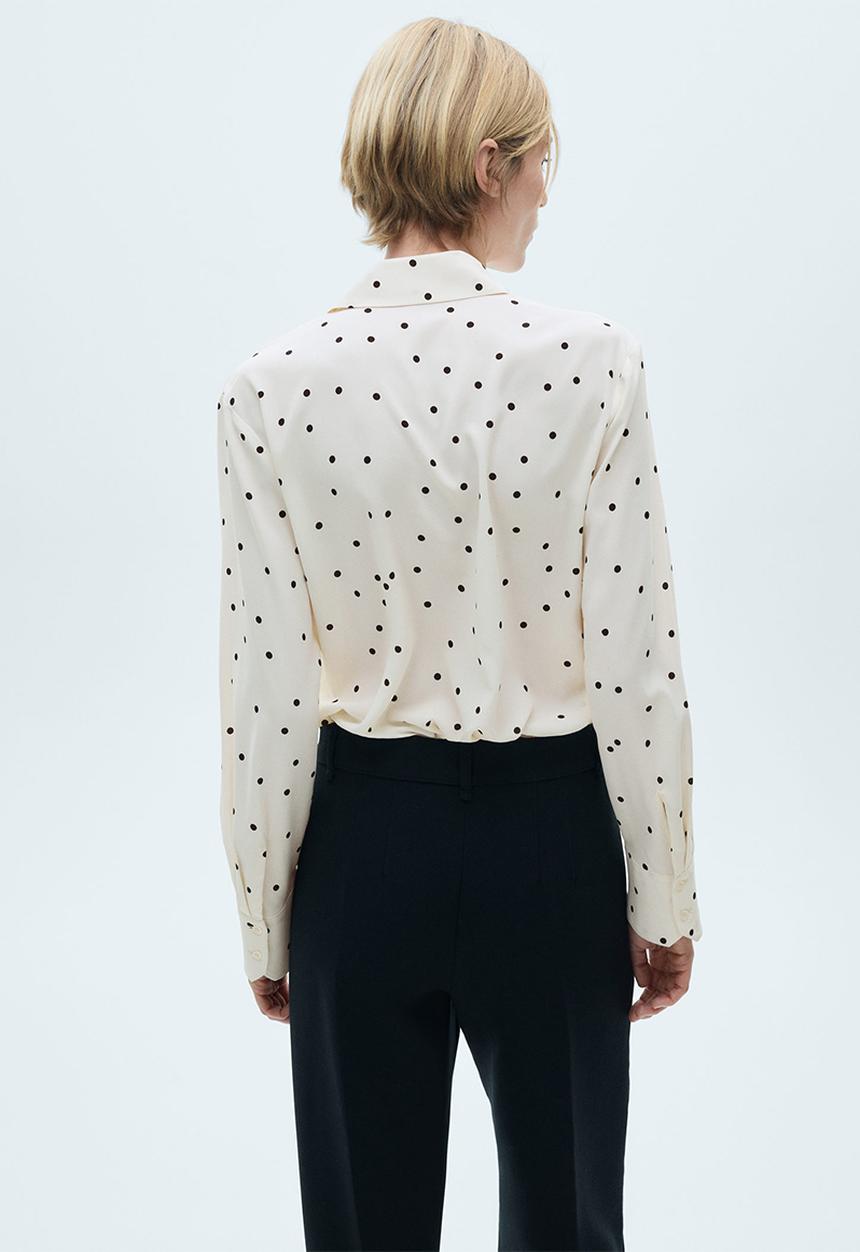 MANGO - Shirt basic - polka dot